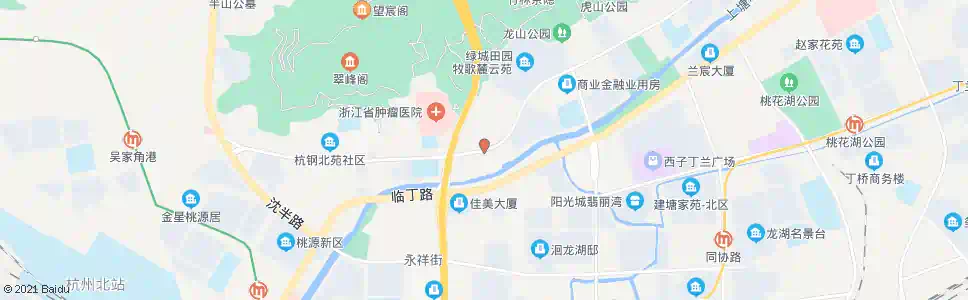 杭州半山桥东_公交站地图_杭州公交_妙搜公交查询2025
