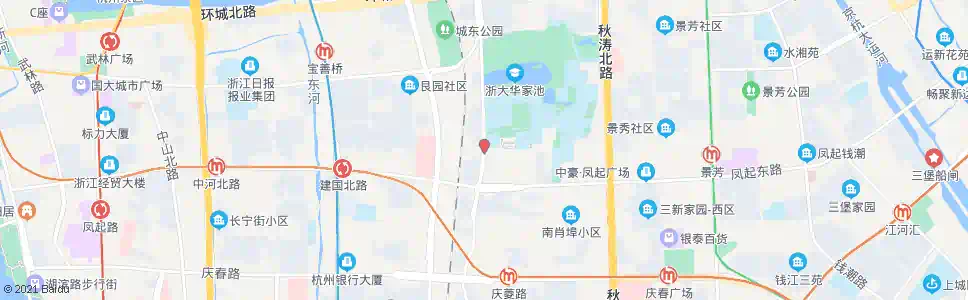 杭州凤起立交_公交站地图_杭州公交_妙搜公交查询2025