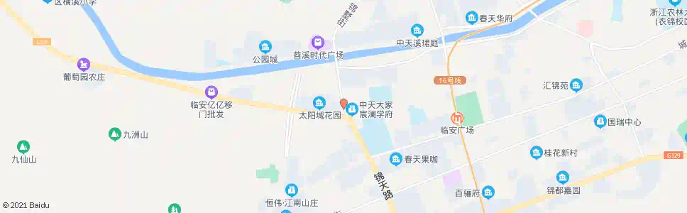 杭州太阳城东门_公交站地图_杭州公交_妙搜公交查询2025