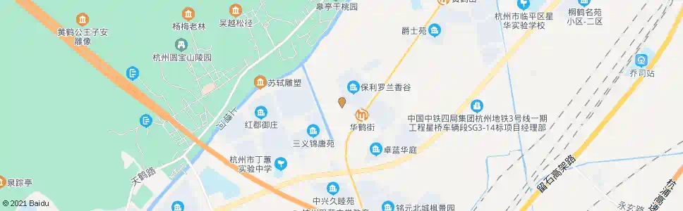 杭州三余桥_公交站地图_杭州公交_妙搜公交查询2025