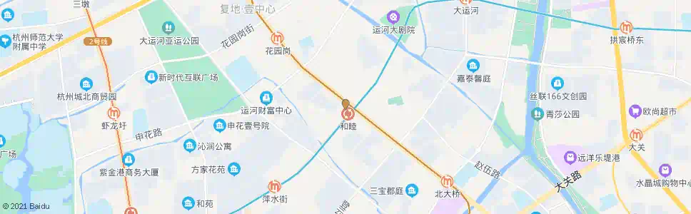 杭州和睦路口_公交站地图_杭州公交_妙搜公交查询2025