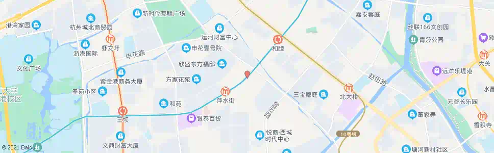 杭州婴儿港桥_公交站地图_杭州公交_妙搜公交查询2025