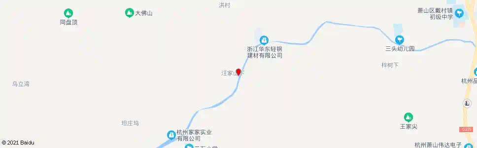 杭州汪家山下_公交站地图_杭州公交_妙搜公交查询2025