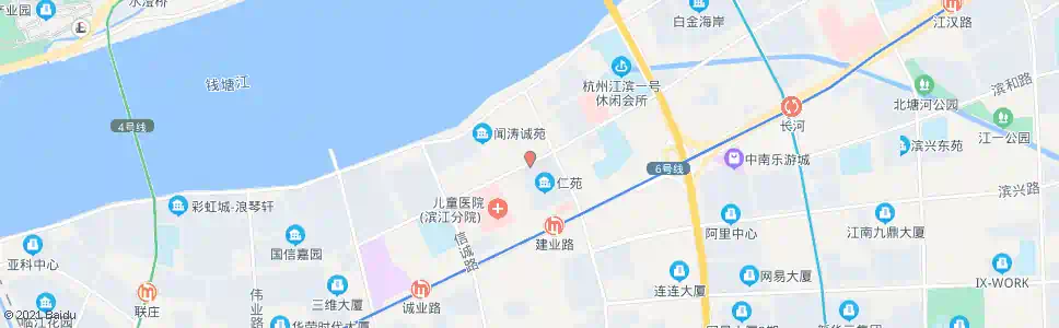 杭州滨盛路建业路口_公交站地图_杭州公交_妙搜公交查询2025