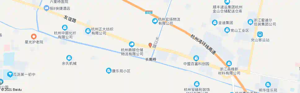 杭州长沙路口_公交站地图_杭州公交_妙搜公交查询2025