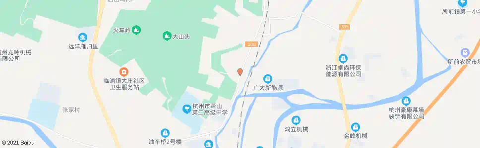 杭州白鹿塘北_公交站地图_杭州公交_妙搜公交查询2025