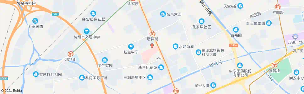 杭州广业街墩池路口_公交站地图_杭州公交_妙搜公交查询2025