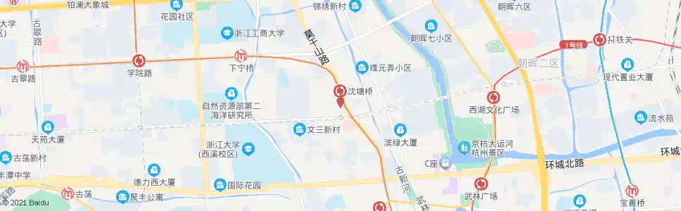 杭州沈塘桥_公交站地图_杭州公交_妙搜公交查询2025