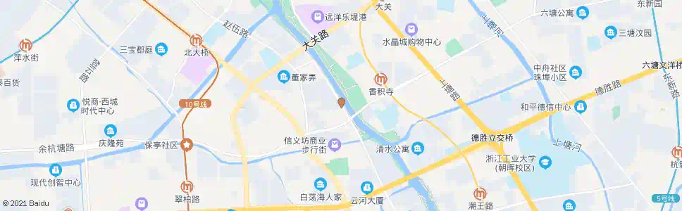 杭州珠儿潭_公交站地图_杭州公交_妙搜公交查询2025