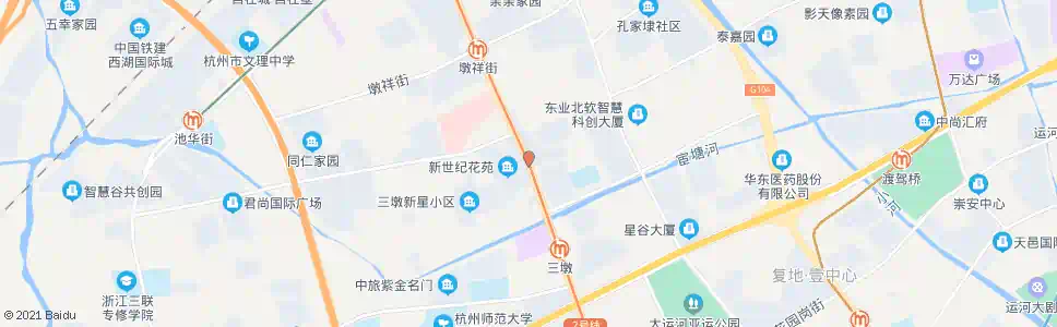 杭州润达花园_公交站地图_杭州公交_妙搜公交查询2025