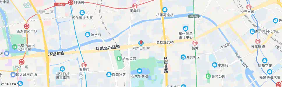 杭州闸弄口新村_公交站地图_杭州公交_妙搜公交查询2025