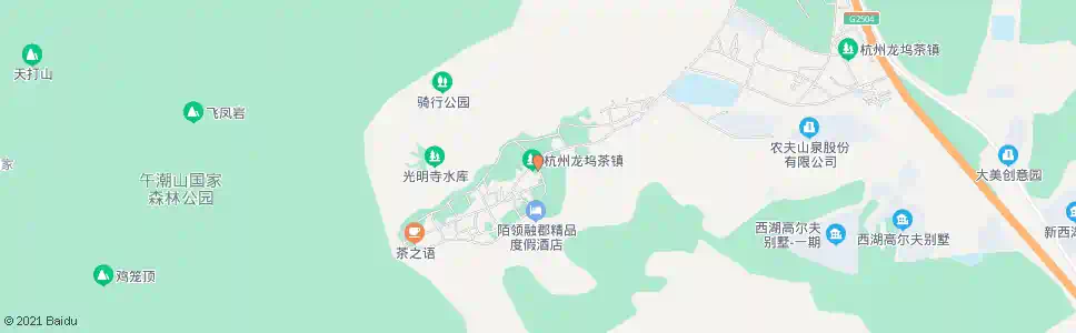 杭州龙坞茶村_公交站地图_杭州公交_妙搜公交查询2025