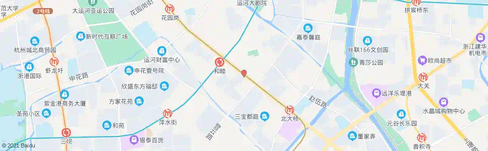 杭州和睦新村_公交站地图_杭州公交_妙搜公交查询2025