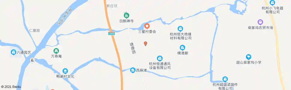 杭州麻滩村_公交站地图_杭州公交_妙搜公交查询2025