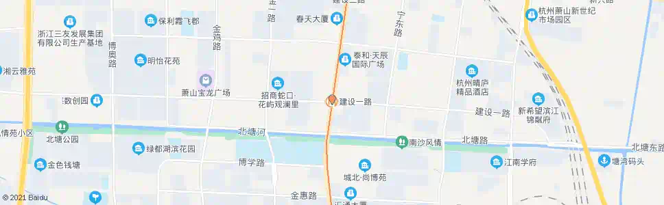 杭州建设一路_公交站地图_杭州公交_妙搜公交查询2025