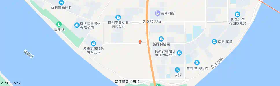 杭州二十二号大街二十号路口_公交站地图_杭州公交_妙搜公交查询2025