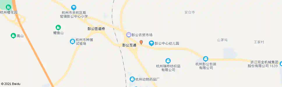 杭州彭公开发区_公交站地图_杭州公交_妙搜公交查询2025