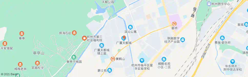 杭州天月苑_公交站地图_杭州公交_妙搜公交查询2025