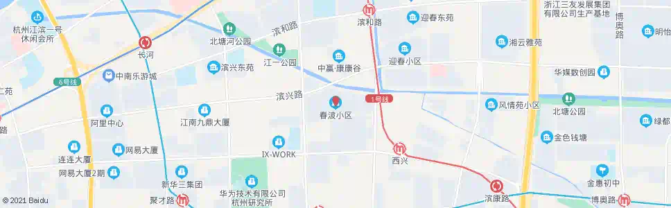 杭州春波小区_公交站地图_杭州公交_妙搜公交查询2025