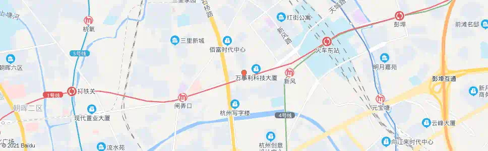 杭州天城路范家路口(BRT)_公交站地图_杭州公交_妙搜公交查询2025