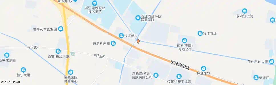 杭州钱农二分场_公交站地图_杭州公交_妙搜公交查询2025