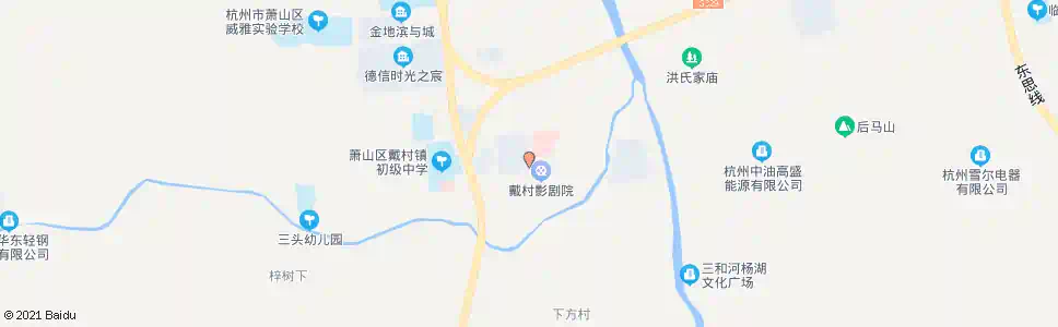 杭州戴村菜场_公交站地图_杭州公交_妙搜公交查询2025