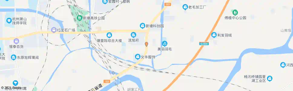 杭州新塘路口_公交站地图_杭州公交_妙搜公交查询2025