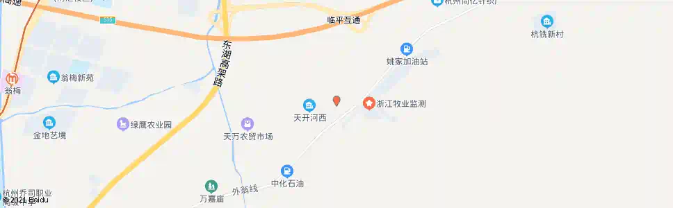 杭州天开河中_公交站地图_杭州公交_妙搜公交查询2025