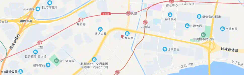 杭州杨公新村_公交站地图_杭州公交_妙搜公交查询2025