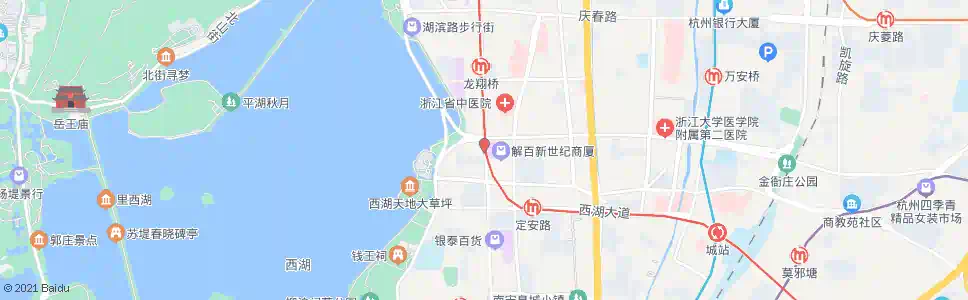杭州延安路解百_公交站地图_杭州公交_妙搜公交查询2025