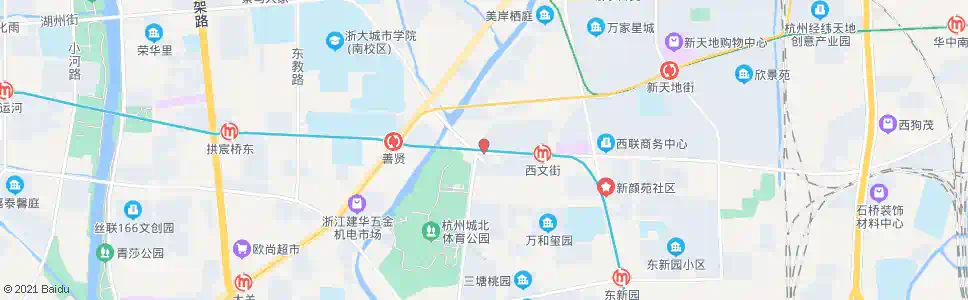 杭州西联桥_公交站地图_杭州公交_妙搜公交查询2025