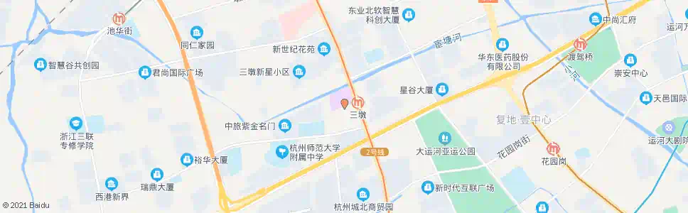 杭州古墩路秀里街口_公交站地图_杭州公交_妙搜公交查询2025