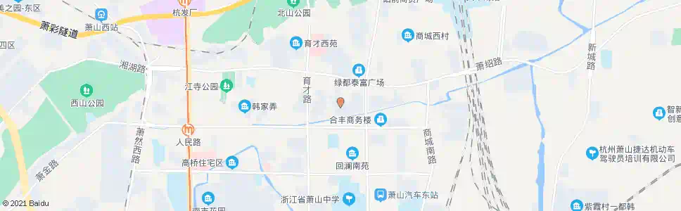 杭州回澜北苑_公交站地图_杭州公交_妙搜公交查询2025