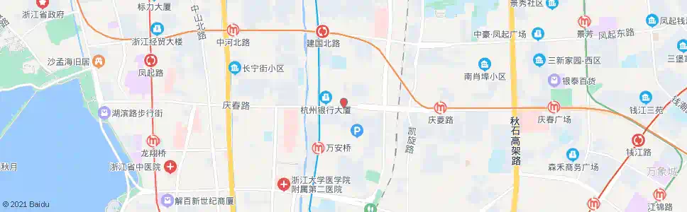 杭州大学路北口_公交站地图_杭州公交_妙搜公交查询2025