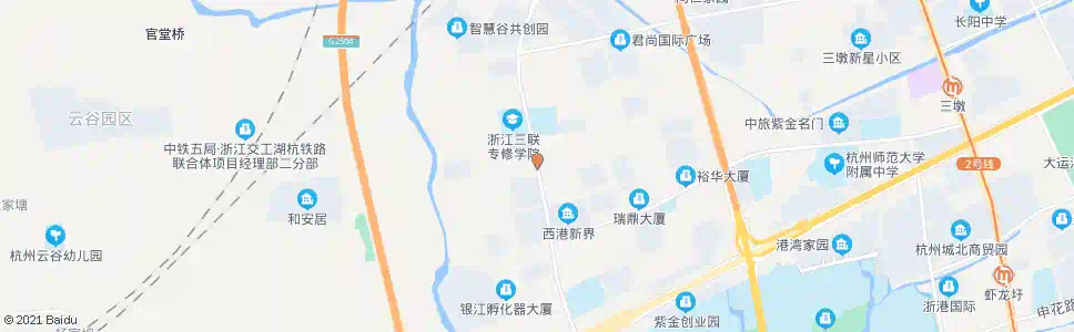 杭州西园路西园七路口_公交站地图_杭州公交_妙搜公交查询2025