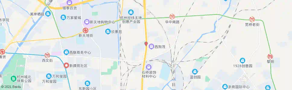 杭州杨家村_公交站地图_杭州公交_妙搜公交查询2025