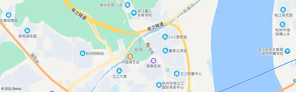 杭州感应桥南_公交站地图_杭州公交_妙搜公交查询2025