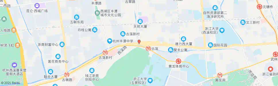 杭州天目山路古翠路口(BRT)_公交站地图_杭州公交_妙搜公交查询2025