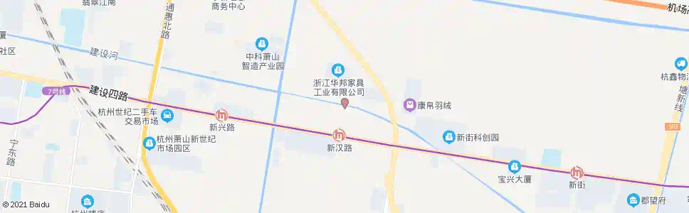 杭州新胜桥_公交站地图_杭州公交_妙搜公交查询2025