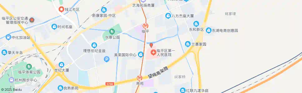 杭州余杭第一医院北门_公交站地图_杭州公交_妙搜公交查询2025