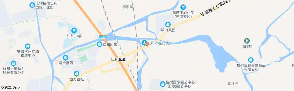 杭州东塘开发区_公交站地图_杭州公交_妙搜公交查询2025