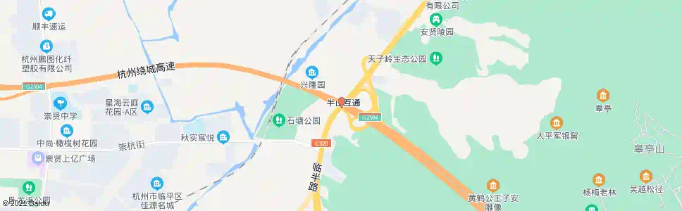 杭州石塘公园_公交站地图_杭州公交_妙搜公交查询2025
