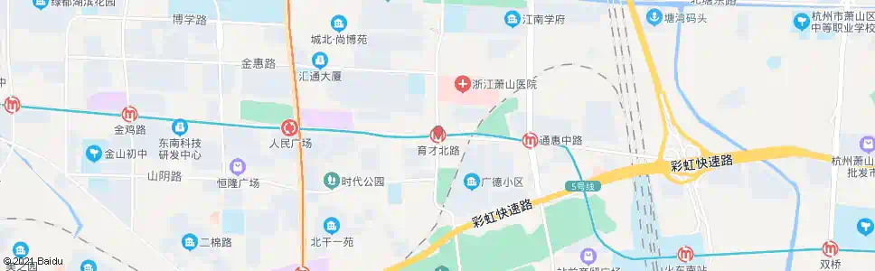 杭州迎宾北路育才路口_公交站地图_杭州公交_妙搜公交查询2025