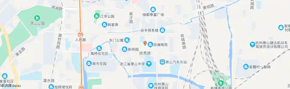 杭州回澜南苑_公交站地图_杭州公交_妙搜公交查询2025