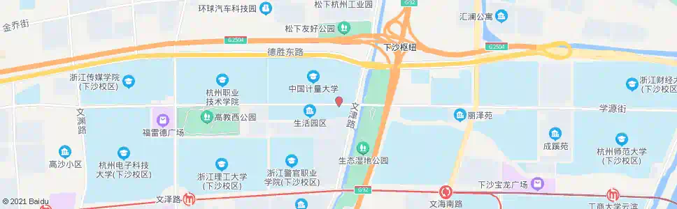 杭州学源街文津路口_公交站地图_杭州公交_妙搜公交查询2025