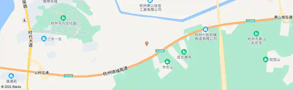 杭州百步寺(北)_公交站地图_杭州公交_妙搜公交查询2025