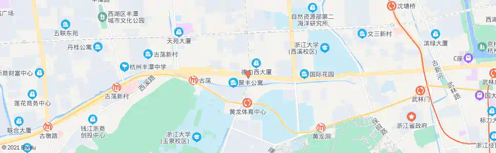 杭州玉古路天目山路口_公交站地图_杭州公交_妙搜公交查询2025