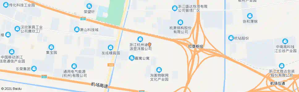 杭州百艺制衣_公交站地图_杭州公交_妙搜公交查询2025