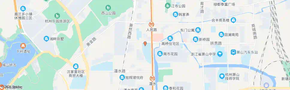 杭州萧山体育馆_公交站地图_杭州公交_妙搜公交查询2025