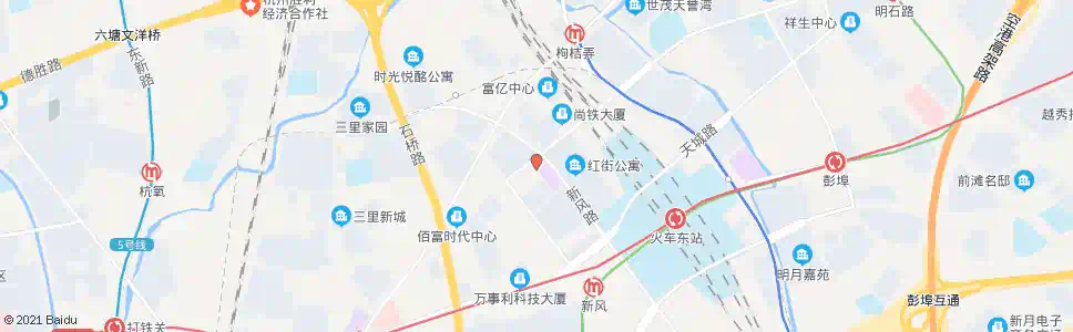 杭州滨海农贸市场_公交站地图_杭州公交_妙搜公交查询2025